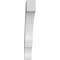 Ekena Millwork 3 1/2-in. W x 22-in. D x 26-in. H Balboa Architectural Grade PVC Knee Brace BRCP035X22X26BOA - alternate 2